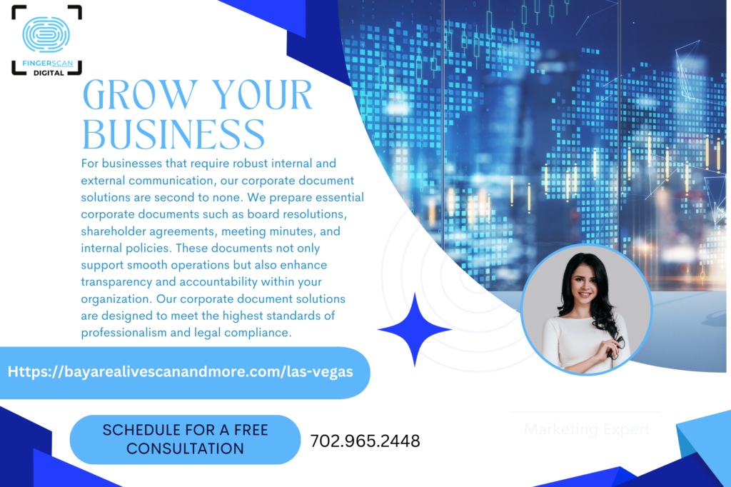 Corporation Document Preparation near Las Vegas