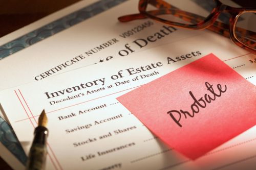 Probate file with estate asset inventory and death certificate – Las Vegas probate filing services