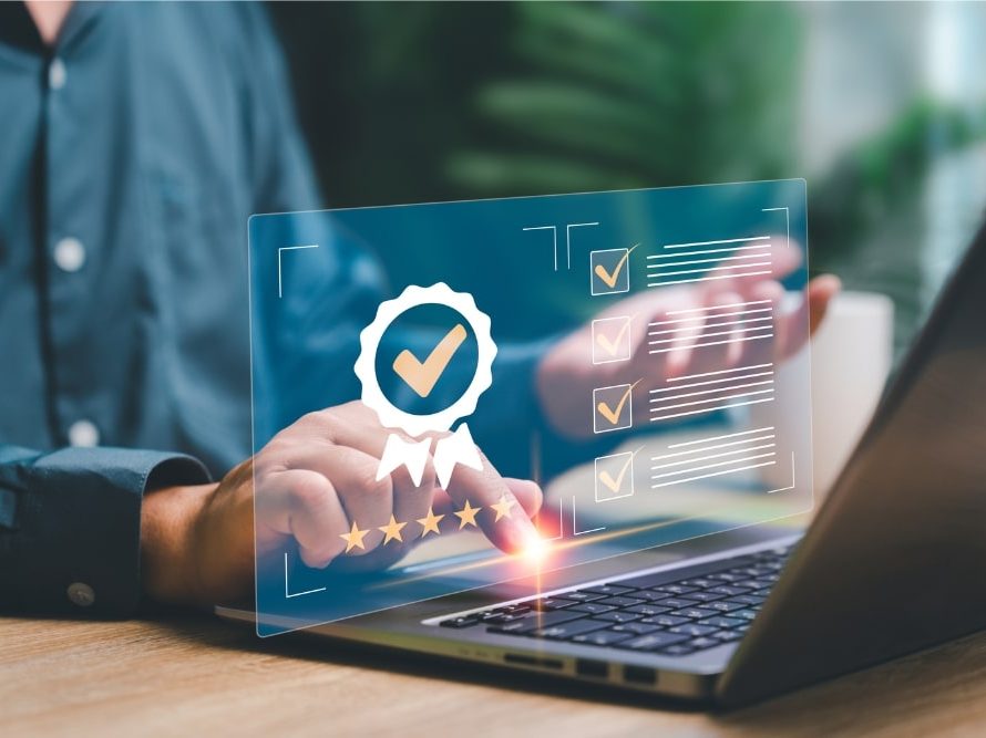 Apostille International Document certification checklist shown on digital screen for legal use abroad