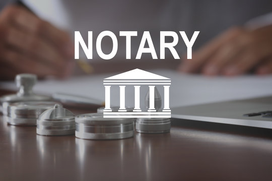 Real Estate Notary services with official stamps and document signing at Fingerscan Digital Inc.