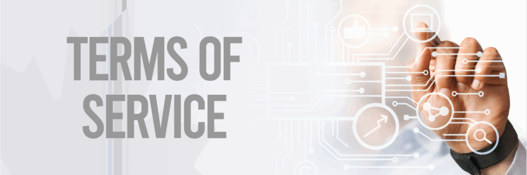 Terms of Services – A hand interacting with a digital interface, symbolizing agreement, compliance, and service policies for Fingerscan Digital Inc.
