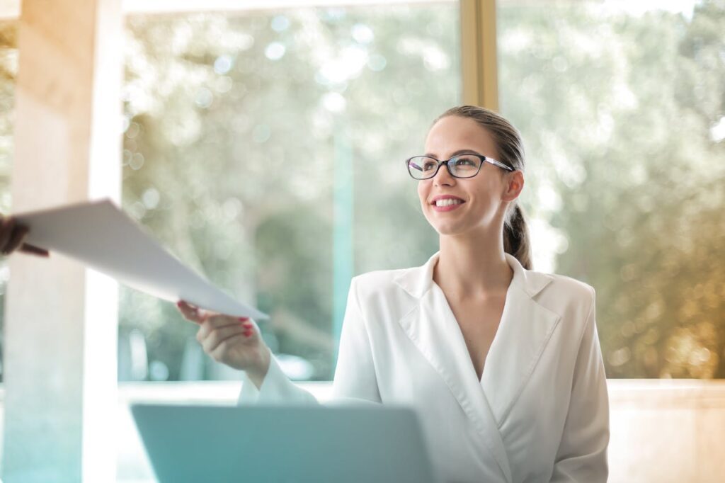 Successful job candidate or applicant after passing comprehensive background check