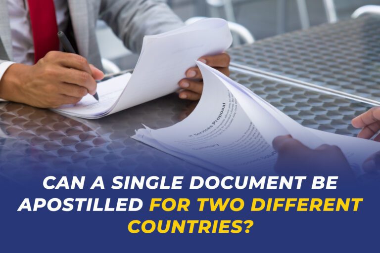 Business professionals reviewing documents for apostille certification in multiple countries
