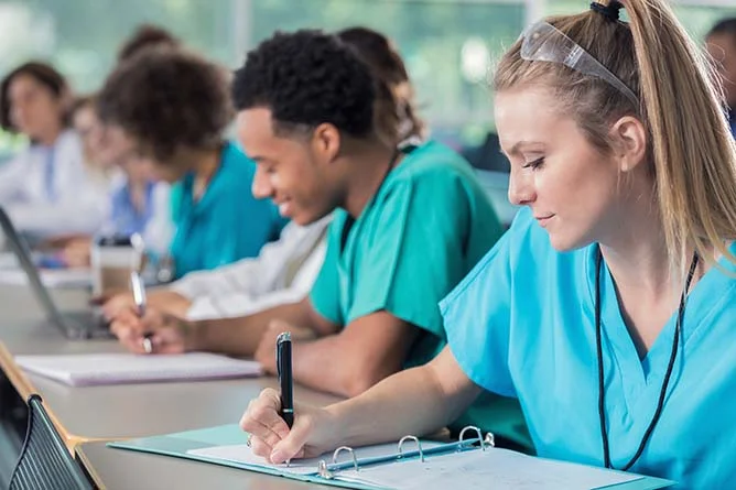 Nursing students is taking the exam and look for nursing fingerprinting in San Jose.