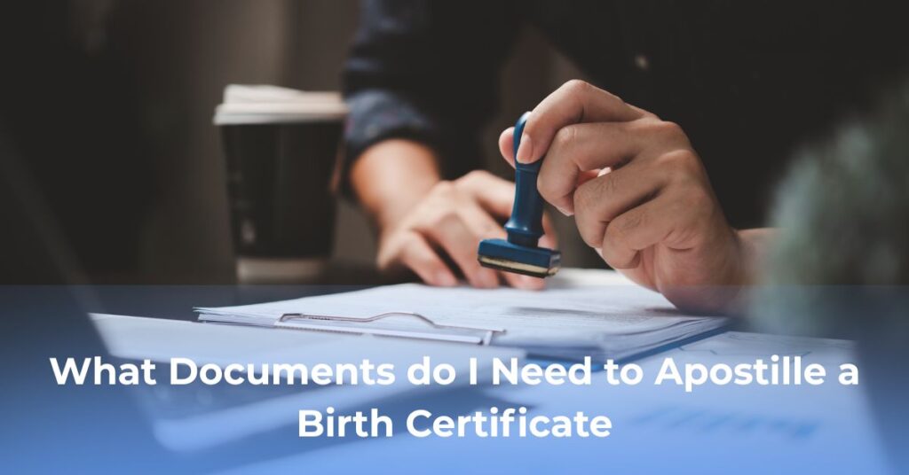 Apostille birth certificate processed by Fingerscan Digital