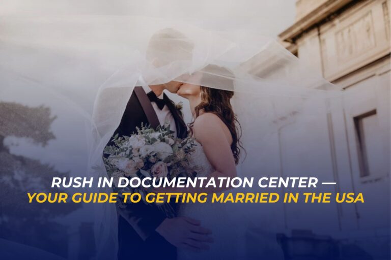 Couple getting married in the USA with rush apostille and documentation services