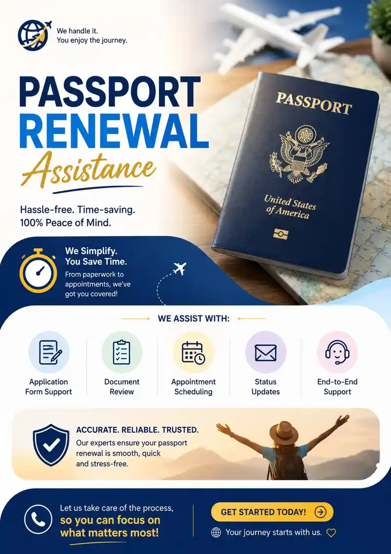Multilingual passport renewal assistance in San Jose &mdash; helping South Bay families navigate the State Department online and DS-82 paper renewal paths